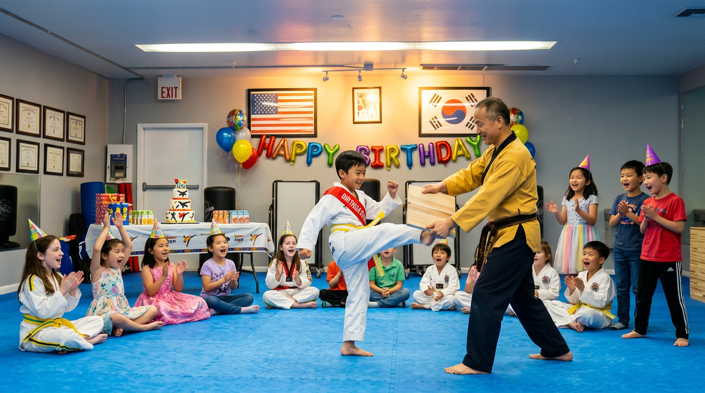 The Birthday students training together at Oh's Martial Arts in Seminole